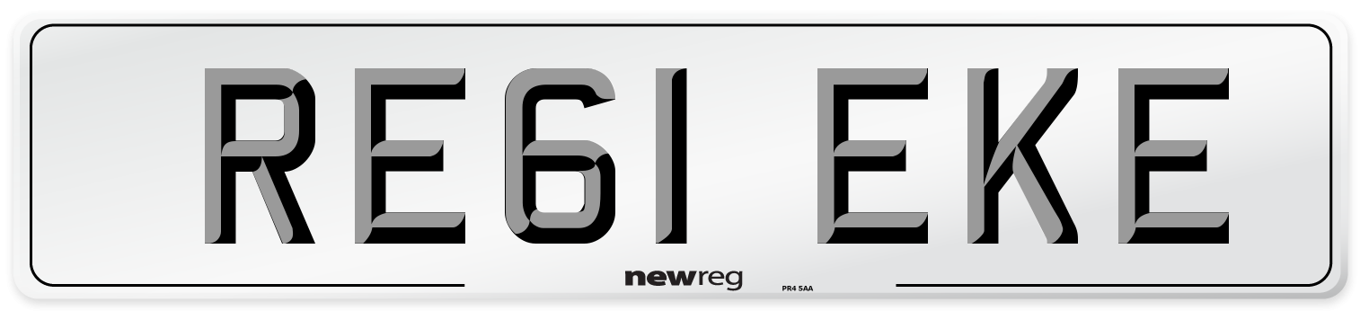 RE61 EKE Number Plate from New Reg